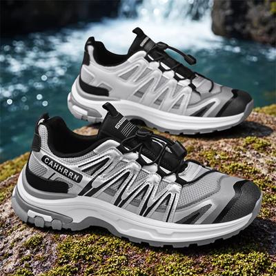 Lässiger Sneaker Runde Zehenpartie Frühling und Herbst Sport und Freizeit Rutschfest Outdoor-Stiefel Belüftet Abriebfest Slipper Neu