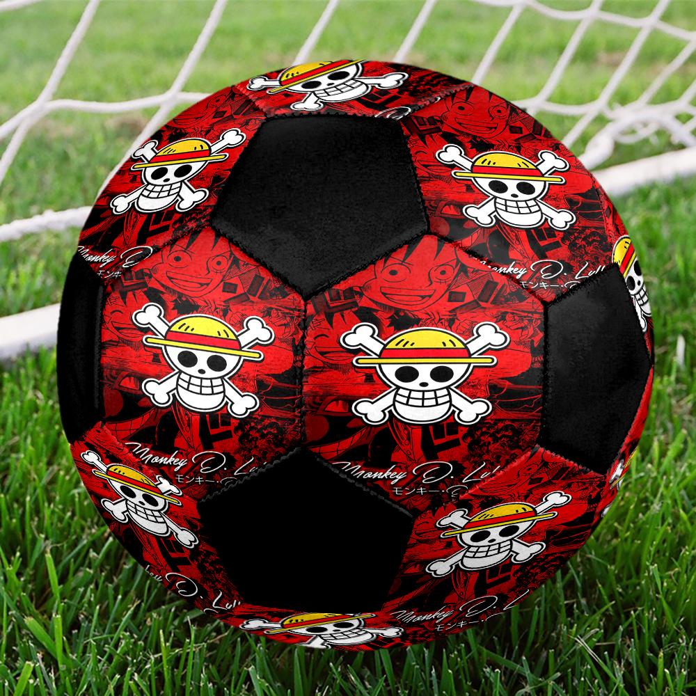 1pc Anime One Piece Logo Football Soccer Ball Size 5 Indoor Soccer Ball Fashion Colorful Backyard Game -Great For Sports Fans Gift HE53
