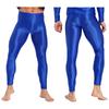 Herren-Leggings, glänzend, lang, schmal, Strumpfhosen, Fitnessstudio, Yoga, Sportbekleidung, schmale Hosen, Unterwäsche, Unterteile