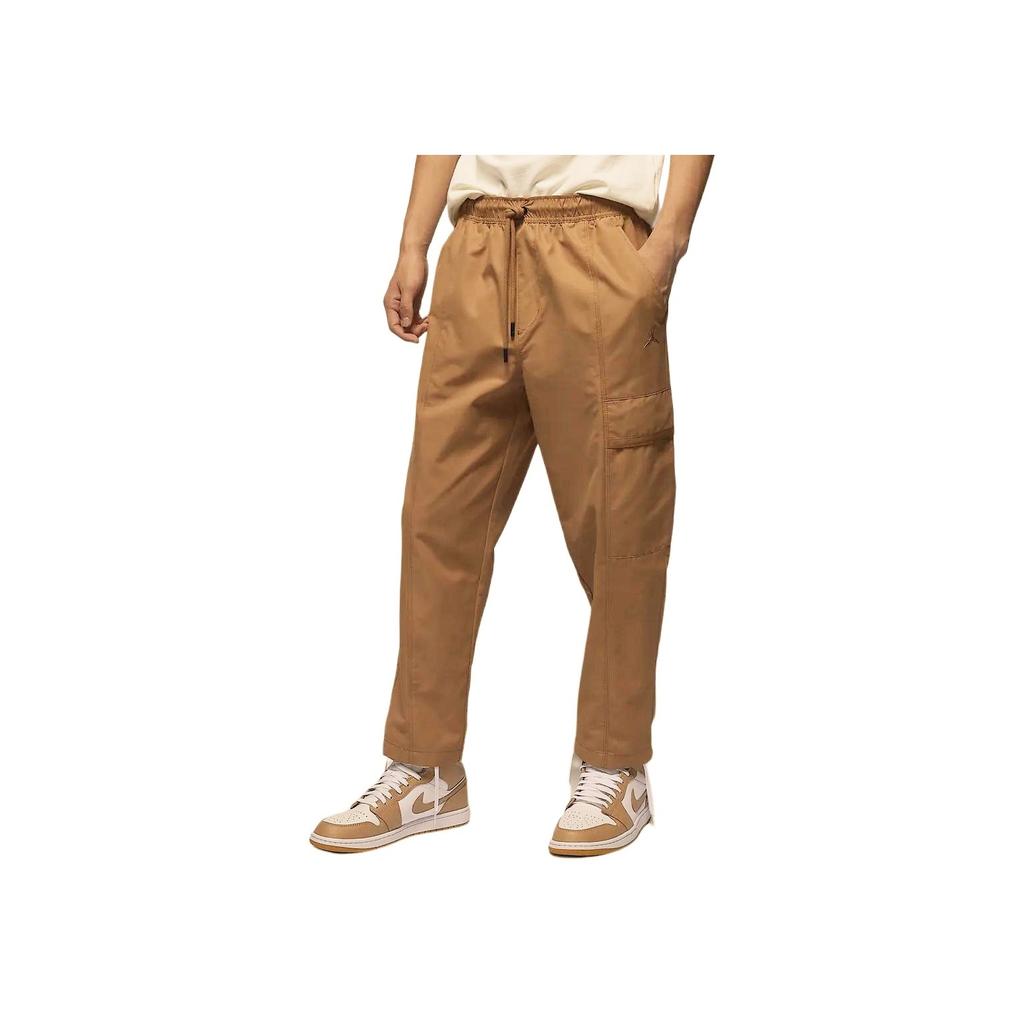 Jordan Essentials Solid Color Lace-Up Woven Casual Pants Men bottoms Legendary-Dark-Brown FN4540-231