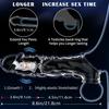 Vibrating Penis Sleeve, Reusable Extension with Clitoral Stimulator, Soft Textured Penis Extender, Penis Enlargement Sleeve, Sex Toy for Men and Women