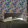 Wallpaper Small Flowers Blue and Navy Blue for Living Room and Bedroom 50x1000