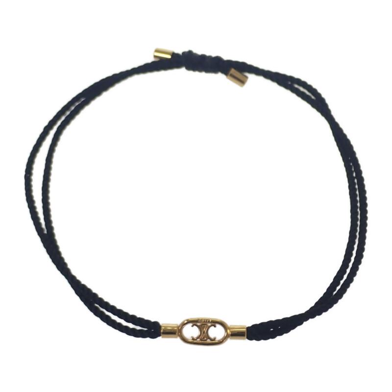 CELINE  Bracelet Black/gold Metal Women