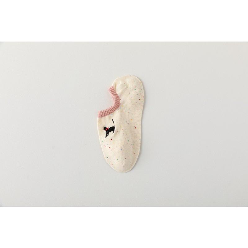 Pantofole Calzini Stampa Cartone Animato Carine Donna Silicone Antiscivolo Basso Taglio Calzini Casual Cotone Traspirante Estate Invisibili No Show