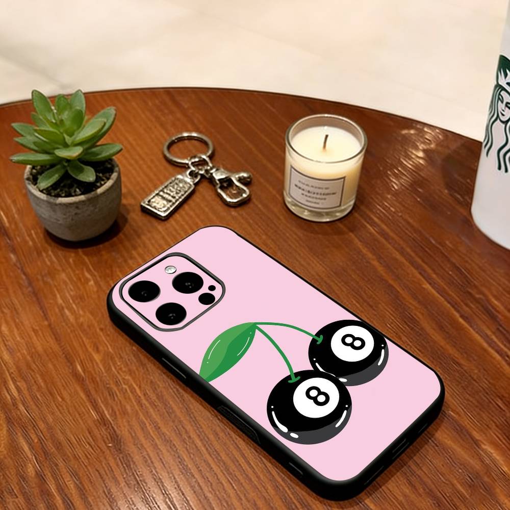 

Lucky Number 8 Pattern Phone Case For iPhone 17, 16,15,14,13,12,11 Plus,Pro Max, Others Soft Silicone Black Cover iPhone14ProMax