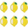 SeraphinaT 20PCS 25x16mm Émail Jaune Citron Breloques Fruit Pendentif Pendant Bijoux moins