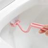 Portable S Shape Long Handle Toilet Corner Cleaning Plastic Brush