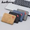 Baellerry Fashion Mini Wallets Men PU Leather Card Holder Vintage Design Thin Purse