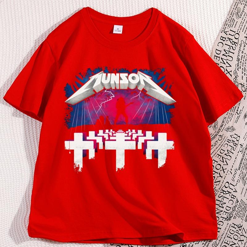 

Vintage Eddie Upside Down Tour T Shirt Eddie Rock TV Series Cotton Short Sleeve Tshirt Men Women Casual Breathable Tshirt Tops S