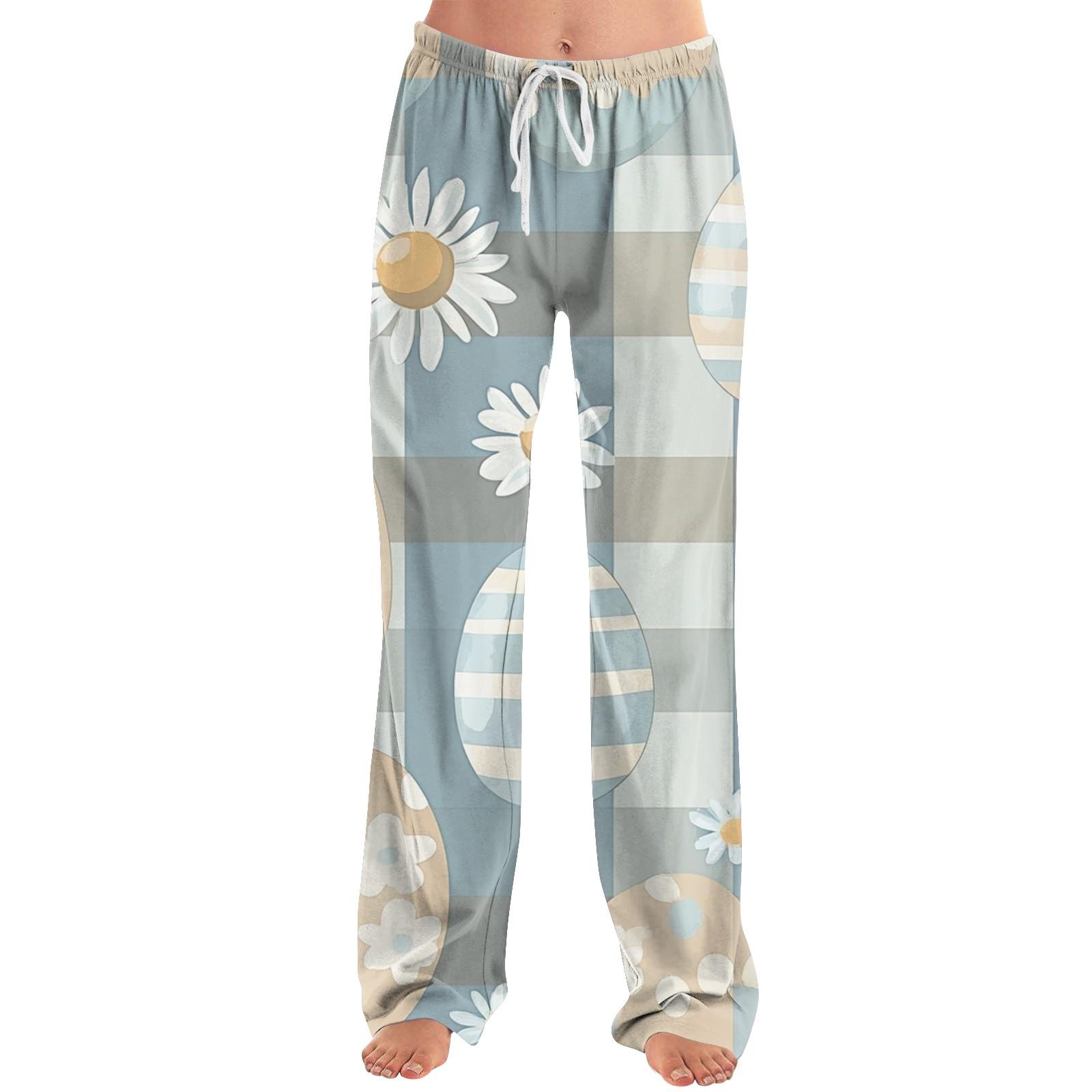 

Жіноча мода вільних повсякденних штанів з принтом на Великдень XL