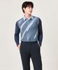 BILTMORE Men'S Golf Diagonal Gradient Print Cooling Long Sleeve T-Shirt