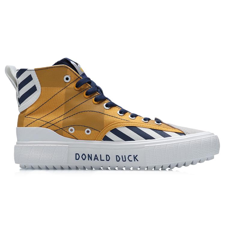 Li Ning X Disney Canvas Hi Shoes 'Navy Yellow White' AGCR179-2