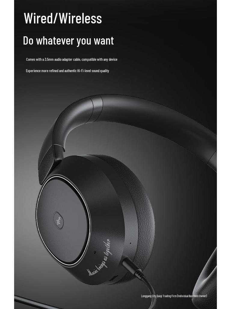 2025 Wireless Bluetooth Over-Ear Gaming Headset with Active Noise Cancelling