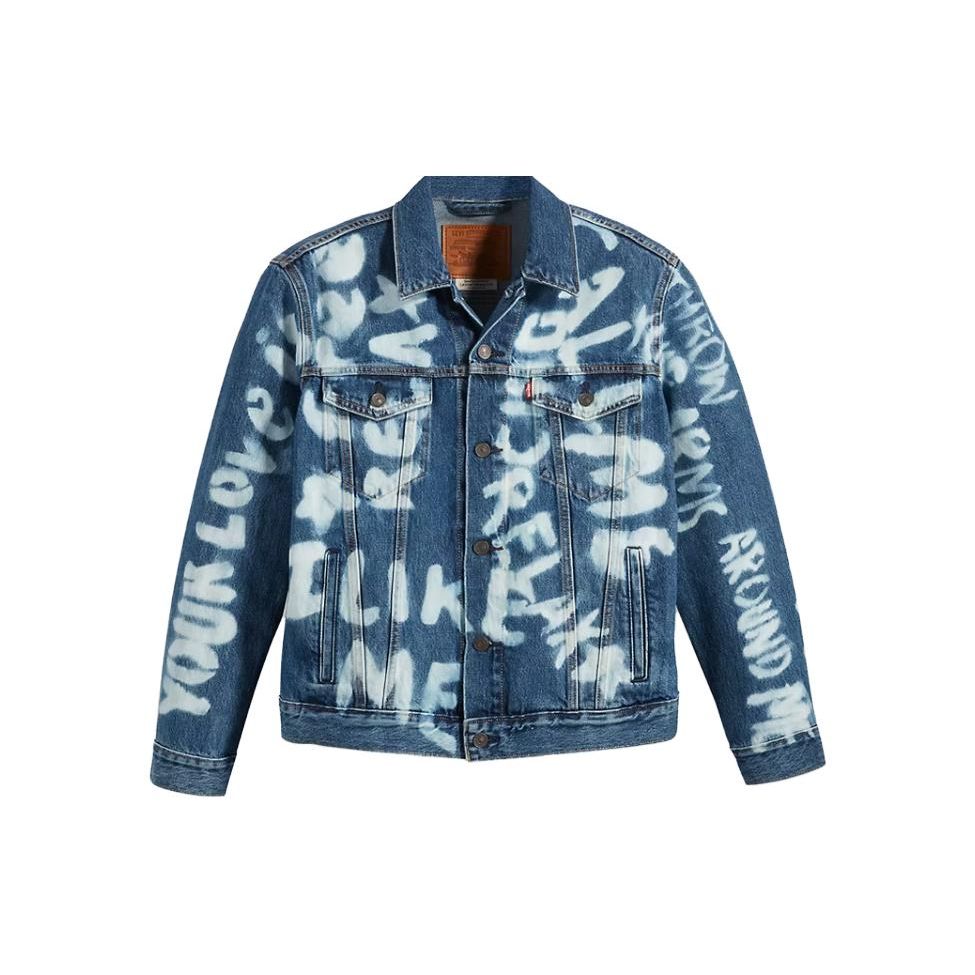 

Levis Куртка джинсовая мужская свободного кроя на пуговицах с логотипом и длинным рукавом, куртки, синий 72334-0654 S