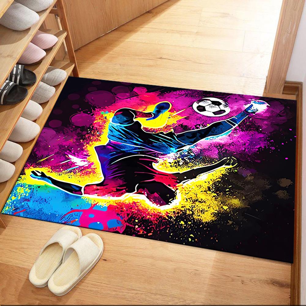 Dynamic Basketball Moves Floor Mats for Living Room, Bedroom and Room Decoration Are Suitable for Gifts.