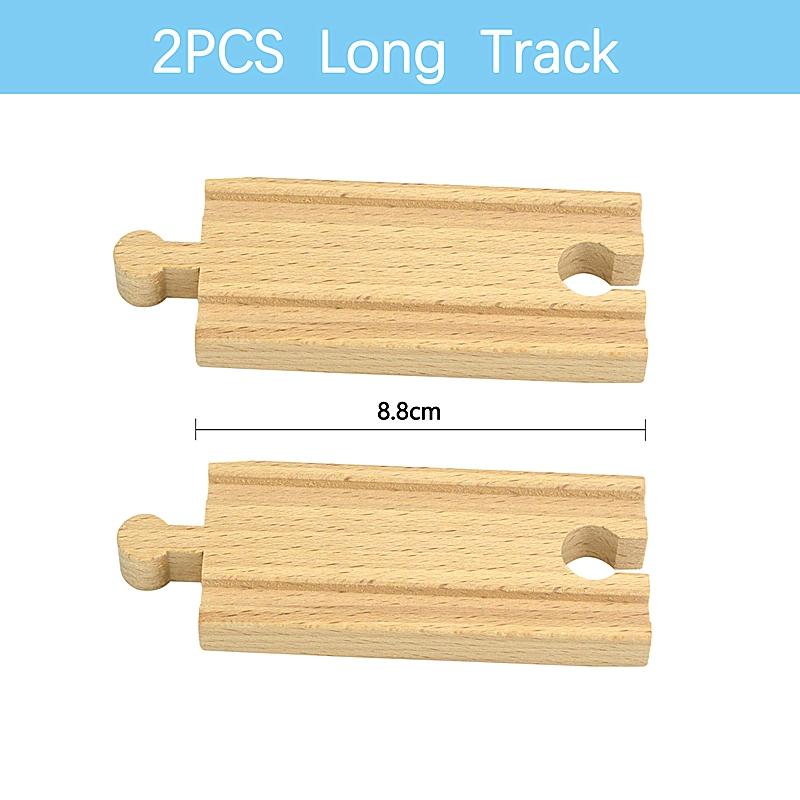 Kinds Of Wooden Track Accessories Beech Wood Railway Train Track Connector Toys Fit Biro All Brands Wooden Tracks Lights Toys