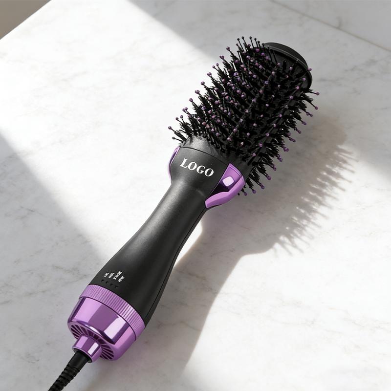 3 In 1 Electric Hair Dryer Brush for Efficient Drying, Multi-function Hot Air Negative Ion Hair Straightener Comb Brush