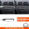 Dashboard Decoration Strip Set Real Carbon Fiber Stickers Trim Cover For BMW E46 1998-2005 Car Interior Styling