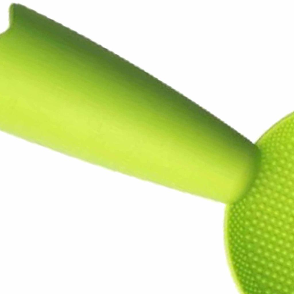 Rice Spoon Smile Face Pattern Preven Sticking Standable Rice Cooker Spatula for Home Use Green