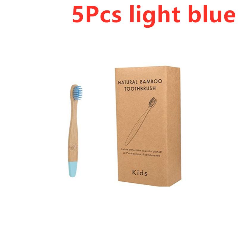 New Organic Children's Bamboo Toothbrush Ten Colors Soft Fibre Bristles Biodegradable Handle Eco Friendly Kids Toothbrushes