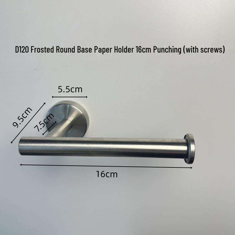 Stainless Steel No-Drill Wall-Mounted Towel and Toilet Paper Holder