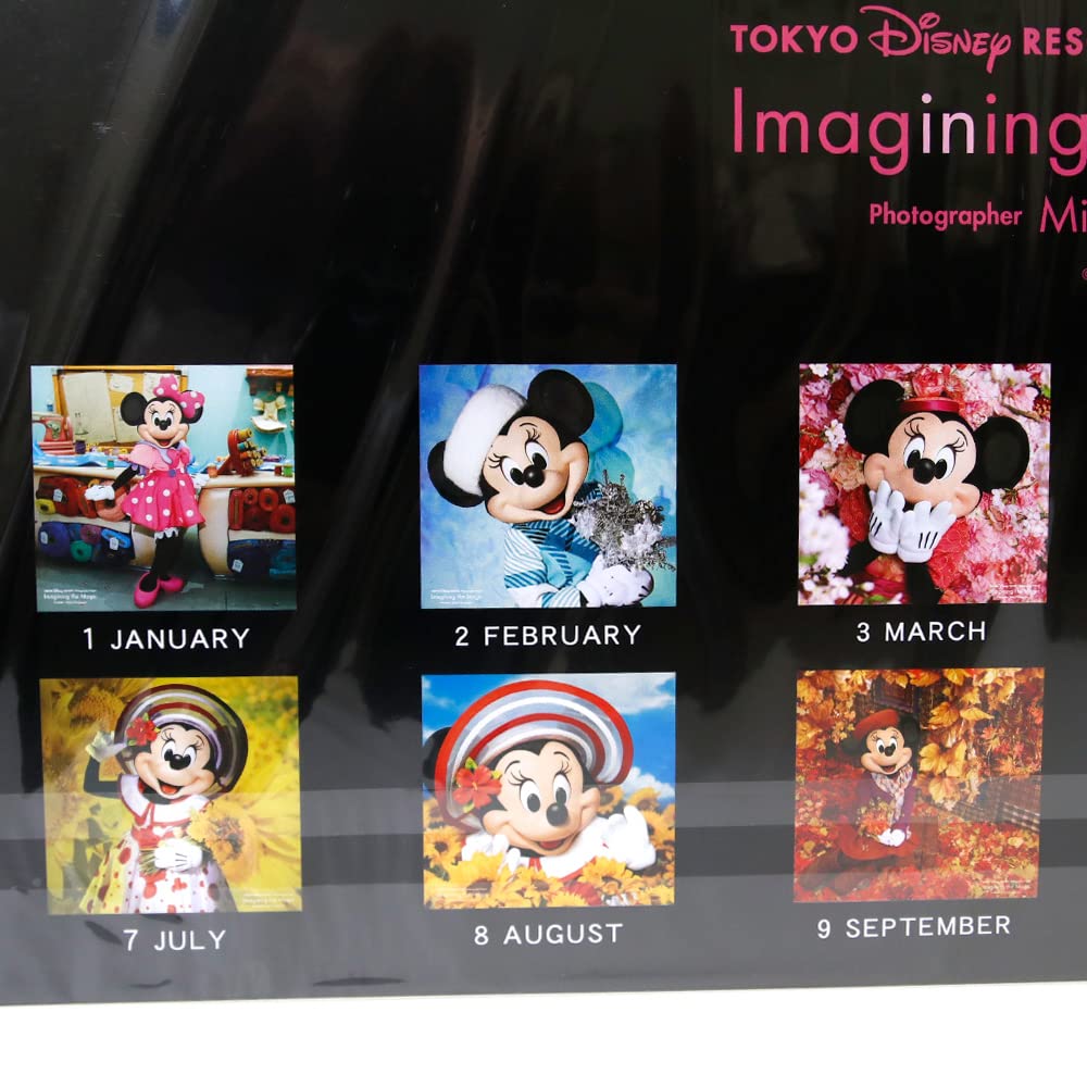 Minnie Mouse Wall Calendar Disneyland Imagining the Magic 2022 by Mika January 2023 Disney Merchandise Souvenir [Tokyo Exclusive] Live-Action