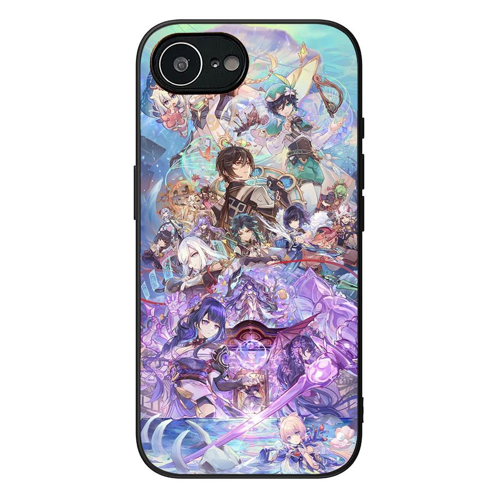 Zhong Li Genshins HuTao Xiao Impact Protective Cover for Apple iPhone 16 17 Air 14 15 Pro Max Plus 16+ 16E 14+ ProMax Phone Case