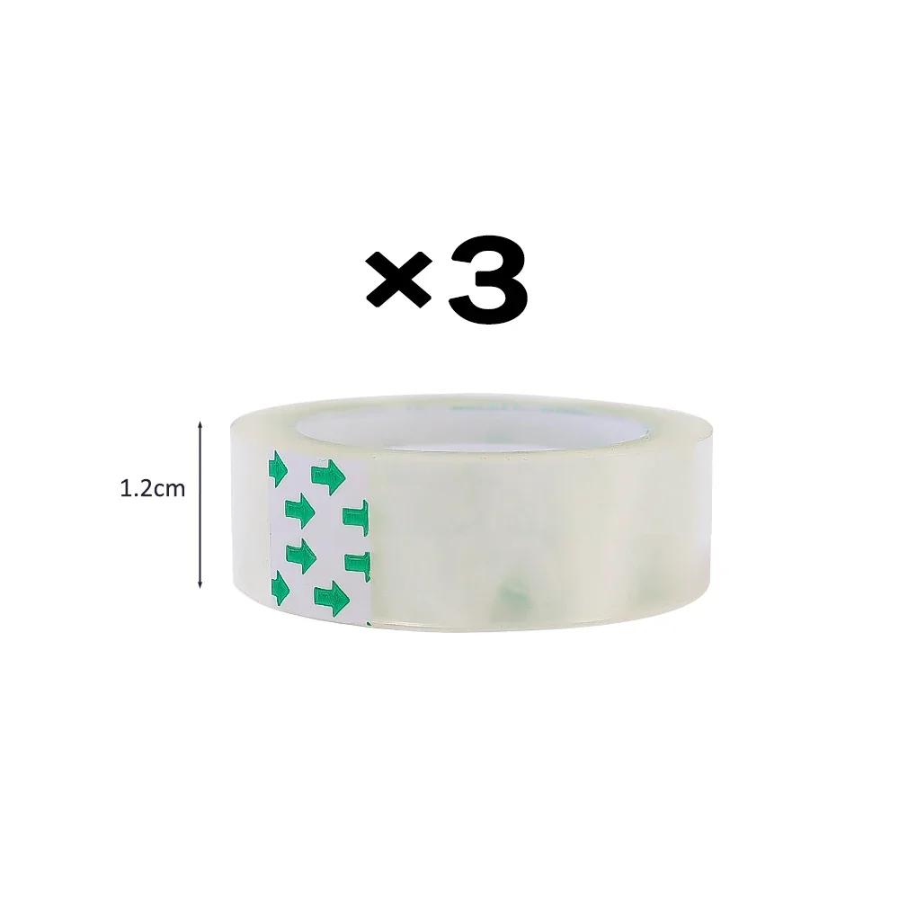 1-10 Rolls See Through Tape Refills Clear Tape Refills for Dispenser Invisible Tapes for Office Home School Supplies 18/12/8mm