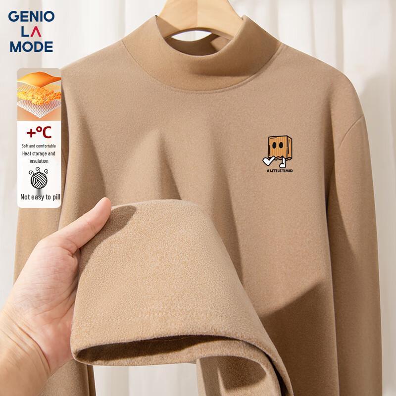 GENIOLAMODE Men s Thermal Long-Sleeve T-Shirt L