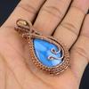 Owyhee Opal Pendant, 999 Copper Wire Wrapped Jewelry, Gemstone Pendant, Gift For Her Handmade Dainty Jewelry