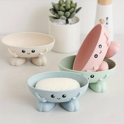 Soap Holder Cute Soap Dish For Kids Kids Creative Lovely Bar Soap Tray Counter For Shower Bathroom Kitchen Countertop