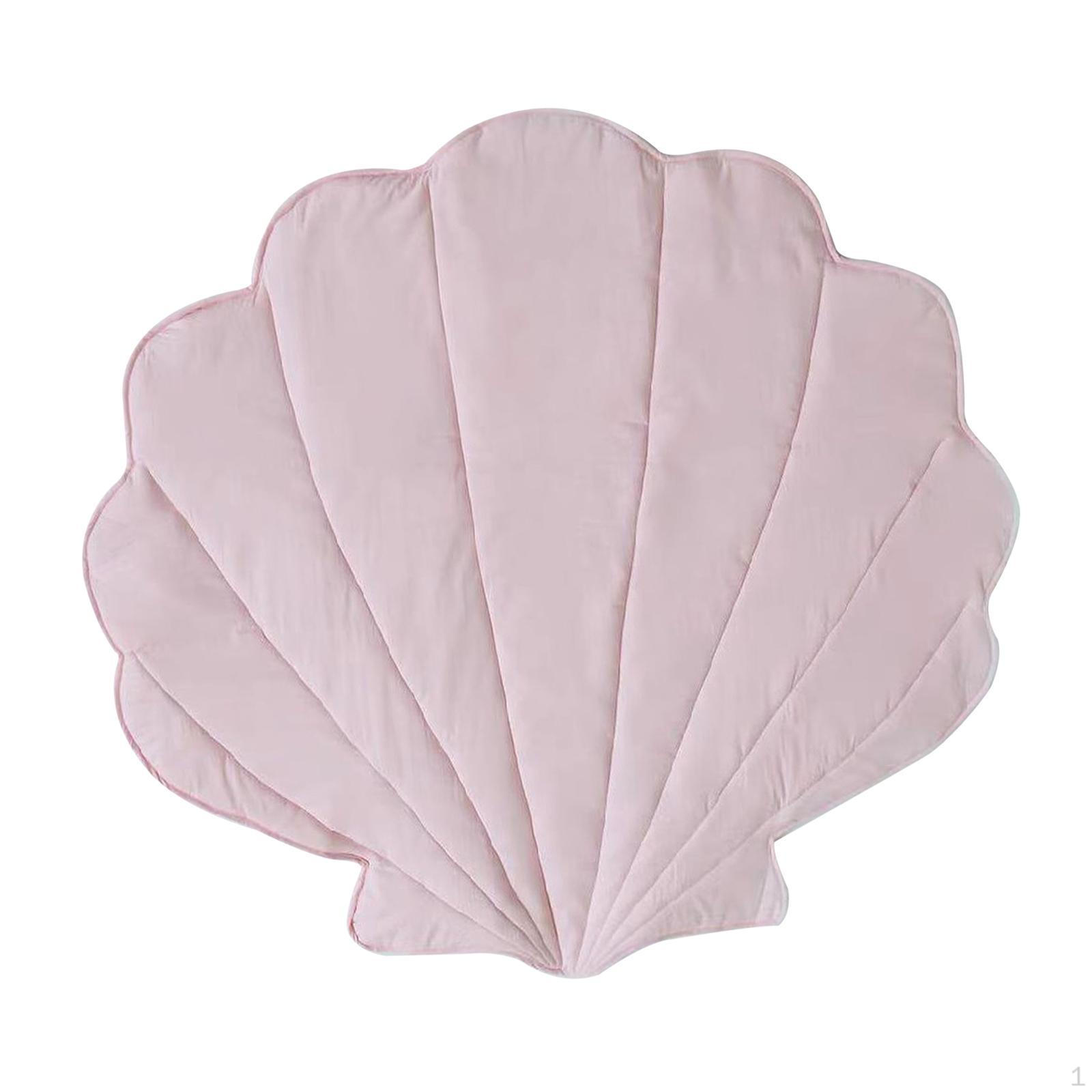 

Детский игровой коврик, коврик в форме ракушки, ковер для пола в помещении, прикроватный коврик в спальню, детский хлопок розовый