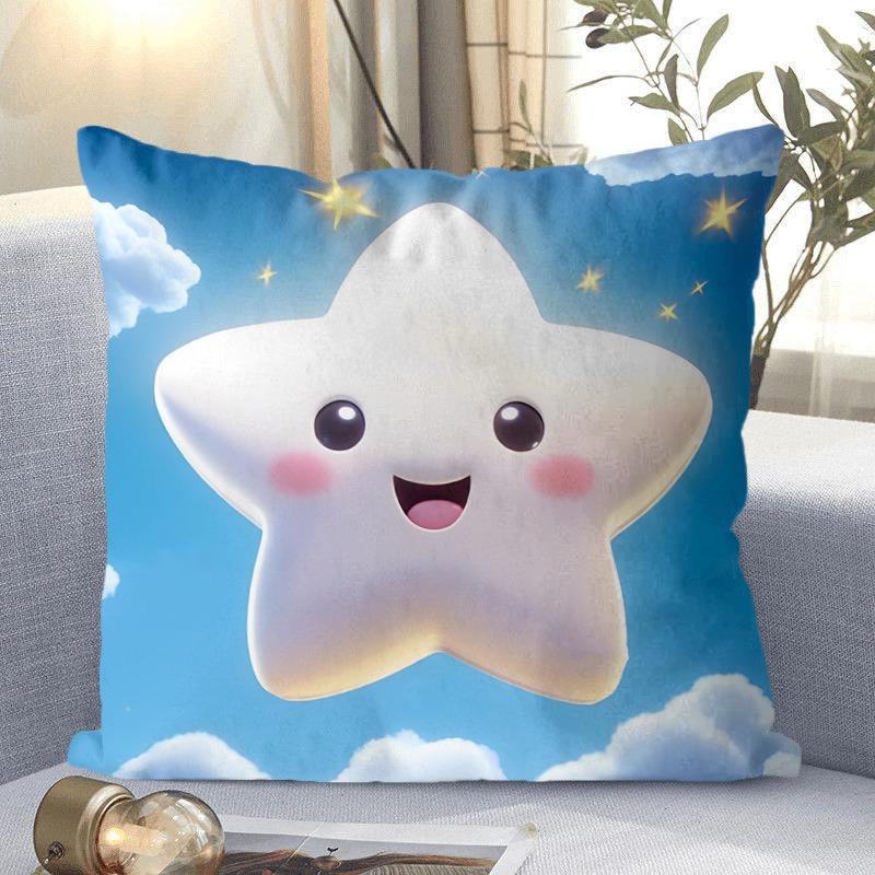 

Милая декоративная наволочка со звездами для спальни, гостиной, квадратная наволочка с подушкой 60x60cm