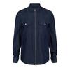 Denim Zipper Shirt Blue