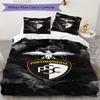 Portimonense SC Pattern Bedding Uilt Set Uilt Cover Pillowcase Home Decoration Birthday Gift (1 * Duvet Cover + 2 * Pillowcase Without Core)