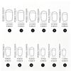 144Pcs Medium Short Square Press On Nails Medium Oval Fake Fingertips  for Holiday Party