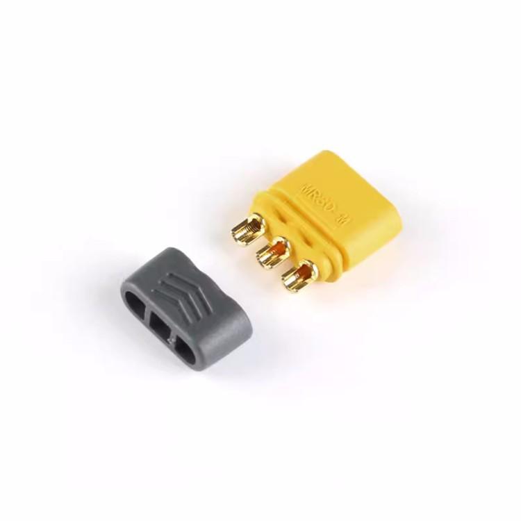 MR30-M/F Three-Core High-Temp Male/Female Sheathed Aircraft Connector ESC Speed Controller for MOTO Motor