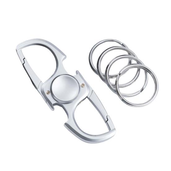 

Bottle Opener Fidget Spinner Keychain Zinc Alloy Multi-Functional Beer Bottle Opening Tools Key Ring Home Office Desk Toy Stress Relief Gifts for Men