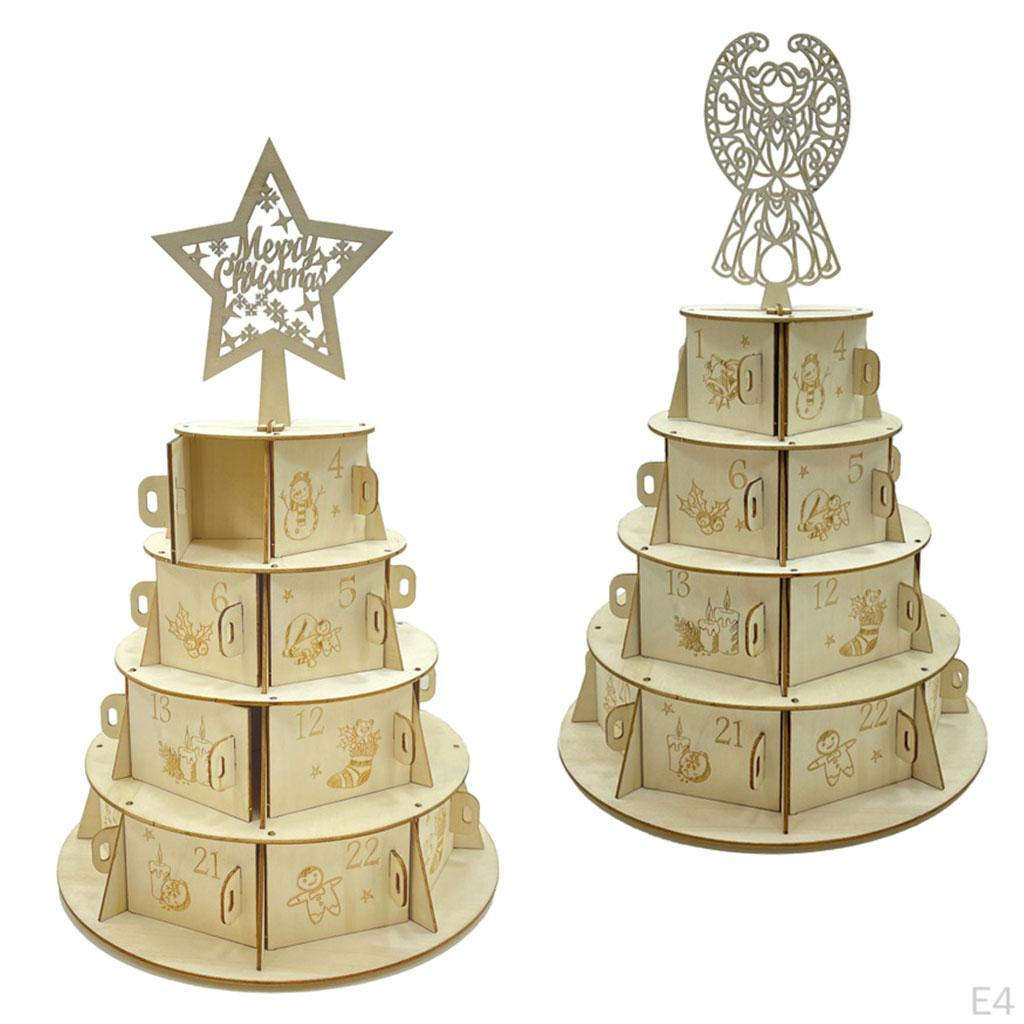 Drawer 24 Days Cake Shape Decor