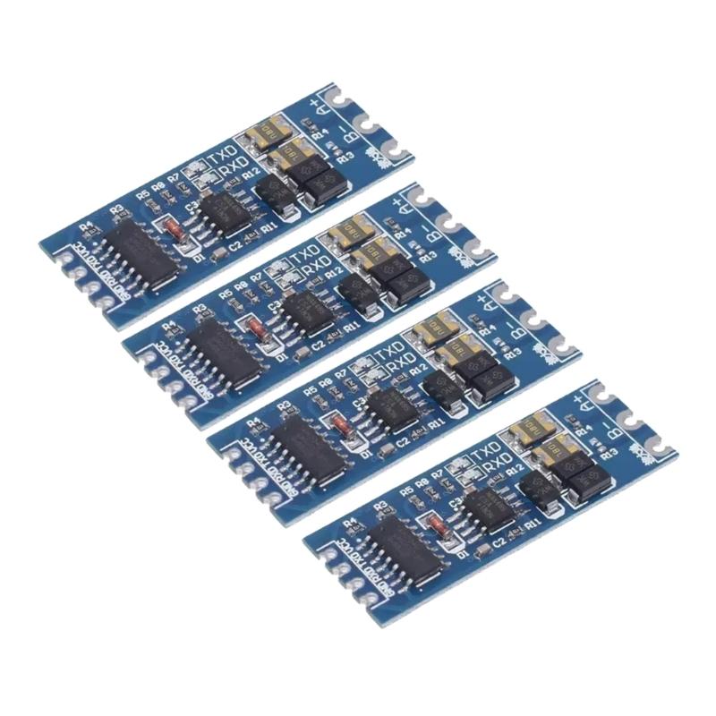Serials Communication Converters Board TTL To RS485 Module with 3.3V5V Power Supporting, Clear Wiring Labels and TXRX Display Light for Projects