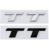 For RS3 3D ABS Chrome Black TT Logo Car Rear Trunk Emblem Badge Sticker Decals for Audi TT RS MK1 8N 8J MK3 8S MK2 Accessories