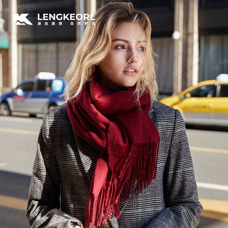 Lingke Women's 100% Wool Autumn/Winter Scarf