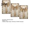 Vintage Farmhouse Decor 3Pcs Guardian Angel Wall Signs Rustic Distressed Metal Sign Home Art for Indoor Outdoor Memorial Christian Decoration