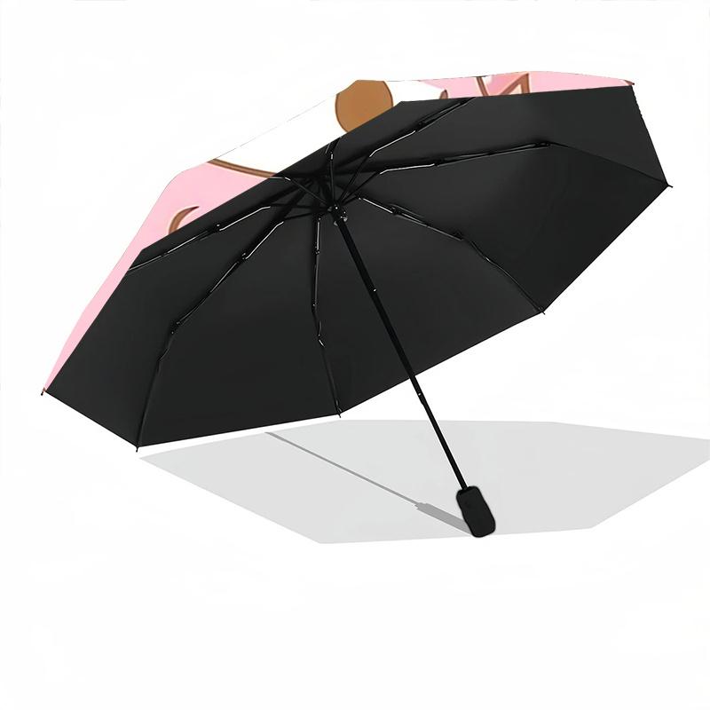 1pc My Melody Automatic Opening Folding Umbrella with 8-Bone Iron Frame for Outdoor Use, Perfect Gift for Fans, Travelers, Everyday Use, and Festive O