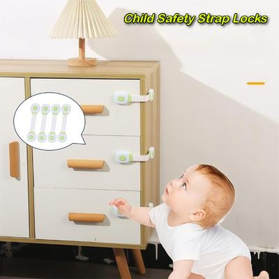 Kindersicherheitsgurtschlösser, Babyschlösser für Schränke und Schubladen, Toilette, Kühlschrank & Mehr, Gefrierschrankriegel zum Verschließen der Tür