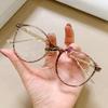 Clear Blue Light Glasses Female Hyperopia Prescription Computer Glasses Women Luxury Brand  Round Fashion Eyeglass Readers