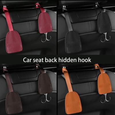 Car Multifunctional Hook Accessories Car Seat Headrest Hook Multifunctional Seat Back Double Hook Car Interior Double Hook