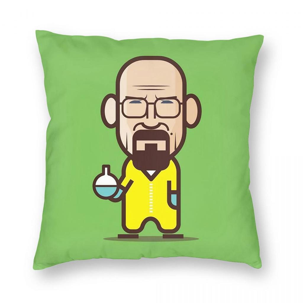 Breaking Bad - Heisenberg Face Mask Square Pillowcase Pillow Cover Cushion Throw Pillow for Home Bedroom Car