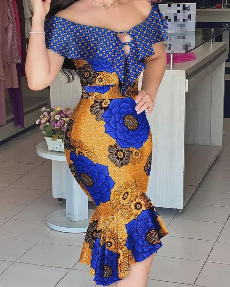 Sommer 2023 Europäische & Amerikanische Mode: Heiß verkaufendes sexy Damenkleid