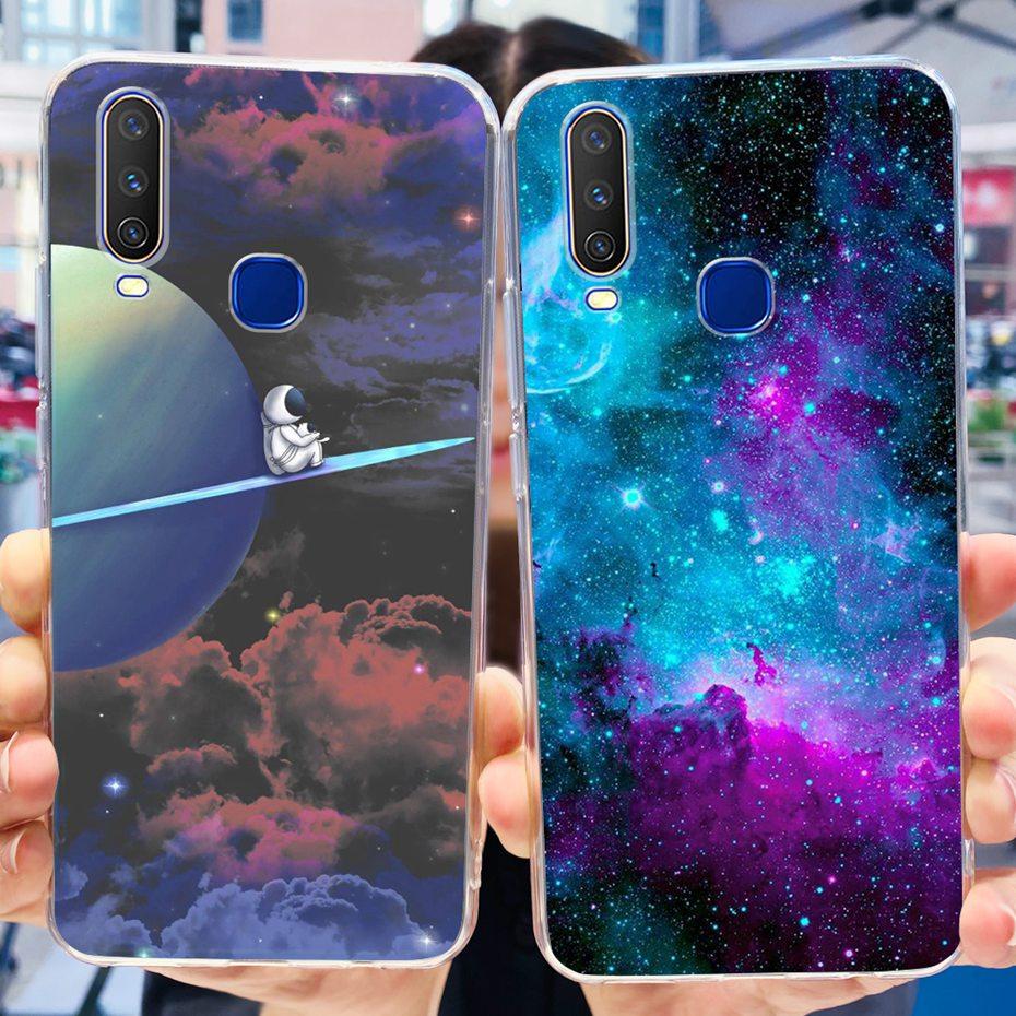 For Vivo Y12 1904 1940 Phone Case Fashion Butterfly Painted Soft Silicone TPU Cover For Vivo Y17 Y15 Y12 1902 1901 Bumper